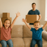 الاطفال سعداء بنقل منزلهم مع ابطال جدة