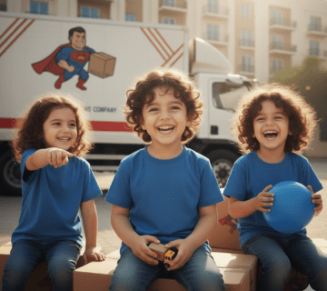 اطفال سعداء بجودة الخدمة في حي الصفا