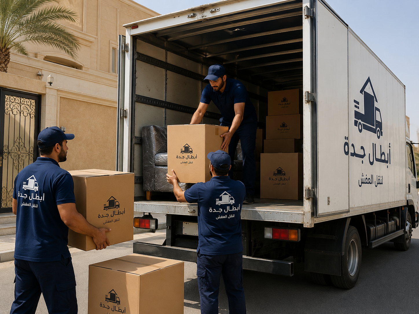 عمال شركة نقل عفش بجدة